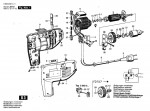 Bosch 0 603 240 703  Percussion Drill 220 V / Eu Spare Parts